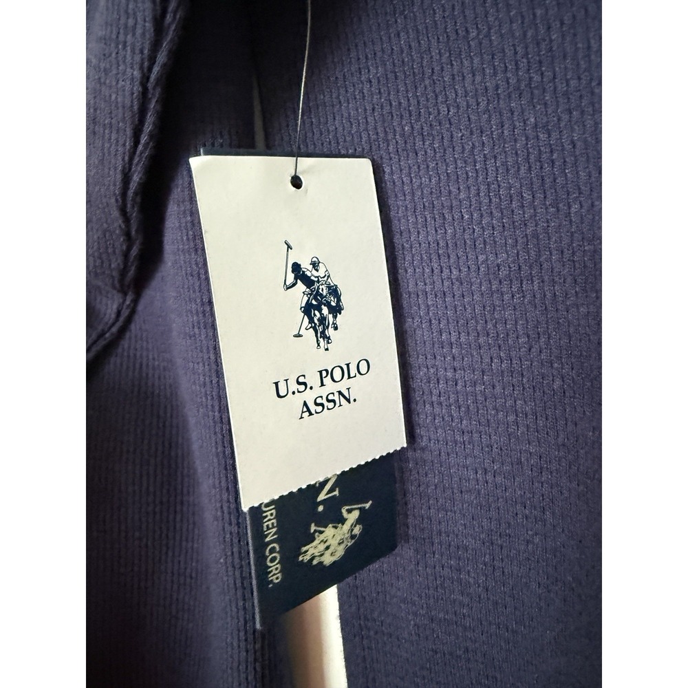 U.S.Polo Association Men's Navy Long Sleeve Classic Thermal Shirt Size XL NWT - Picture 7 of 8
